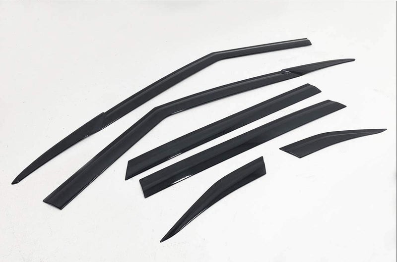 AUTO CLOVER Side Rain Guards Wind Deflectors 6p for 2021 2022 2023 KIA Seltos - Image 4